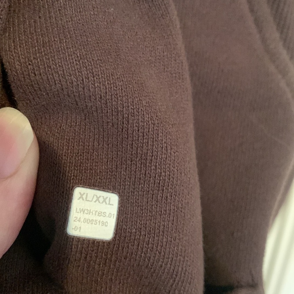 Lululemon Funnel Neck 1/4 Zip in “Espresso”  Scuba Size XL/XXL Rare - Picture 8 of 11